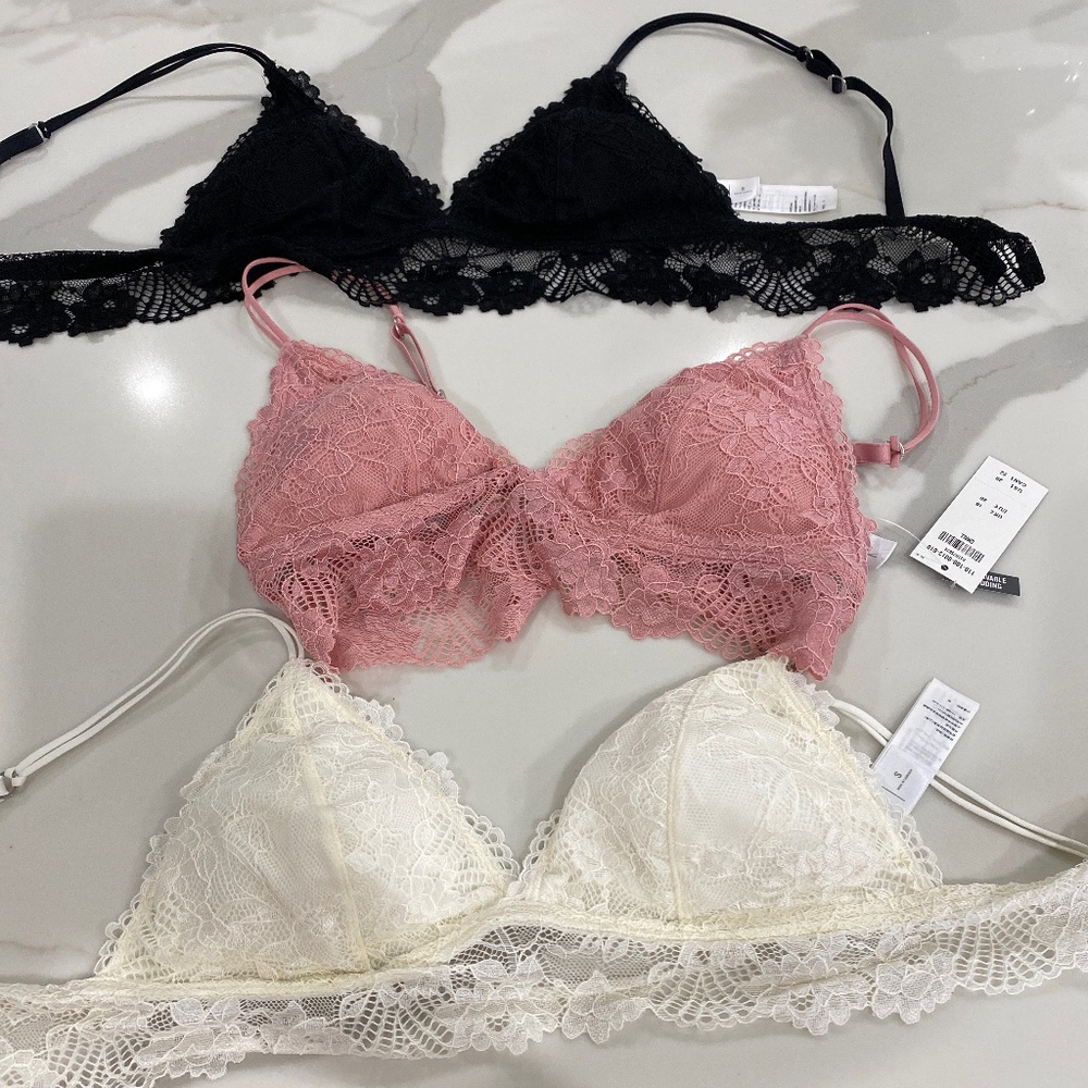 Brand new Abercrombie Lace Bralettes